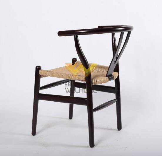 Restaurant furniture wooden wishbone Y chair cafe dining chair